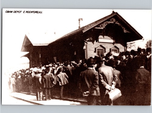 C1970 railroad station - c&nw,