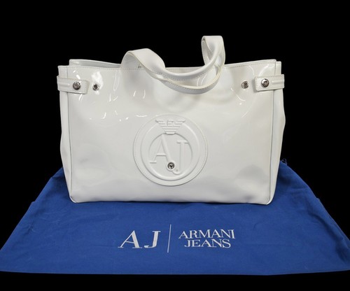 Armani jeans white patent - armani,