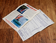 14ft Wanderer Sailing Dinghy - Anglo Marine 1989 leaflet and order form / price