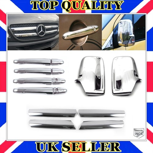 Chrome grill door handle - door, +