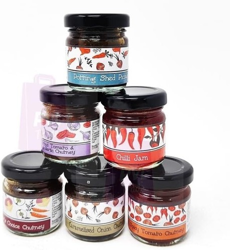 Selection savoury chutney - selection, of