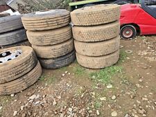 Lorry truck tyres 315/80/22.5 . Including Rims. Depth 11-16mm .