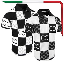 Designer Mens Polo Shirt Check