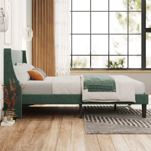 Double bed frame with winged - double,