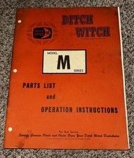 DITCH WITCH MODEL M SERVICE