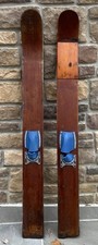 Wooden Waterskis 71” tall vintage with old repair true character great wall hang