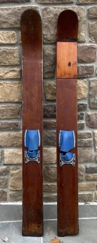 Wooden waterskis tall - wooden,