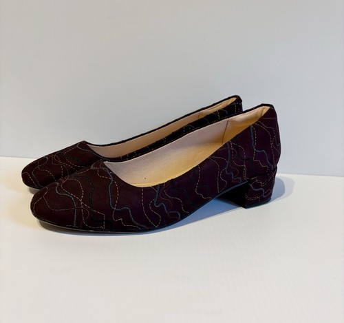 Clarks aubergine leather - clarks,