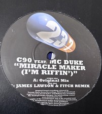 LISTEN .. Miracle Maker (I'm Riffin), 12" Vinyl Classic Hard house Scouse house 