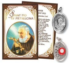 Relic Prayer Card & Medal