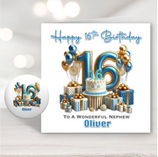 Boys 16th birthday card - birthday,