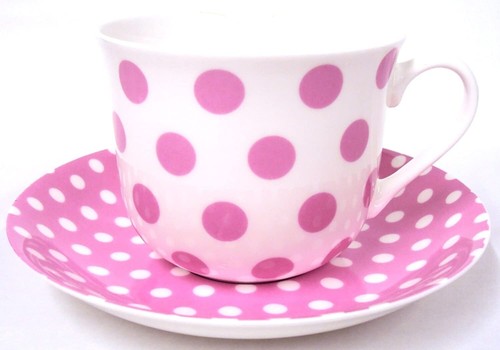 Pink dots spots jumbo - pink,