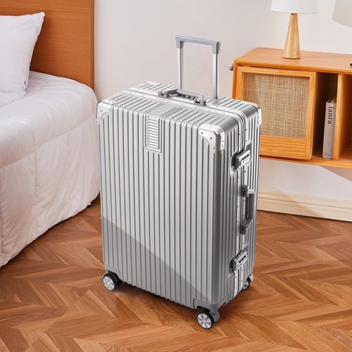 Retro aluminium suitcase - retro,