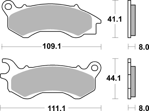 Brake pad set disc - disc,