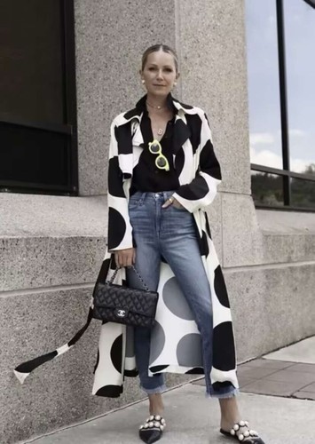 Zara polka dot trench coat - polka,