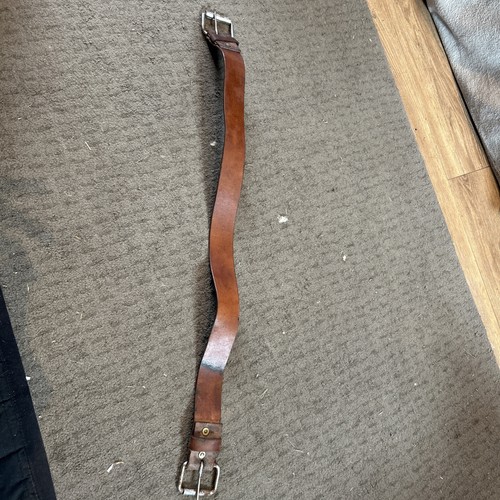 Western back cinch brown - back,