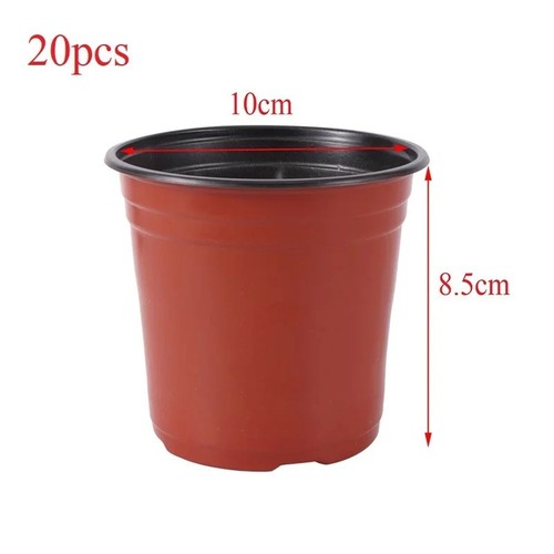 Black plastic plant pots 3 - plastic,