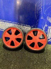 Alko Brill steelline 46 xl rh plus Petrol Lawn Mower Front Wheels X 2