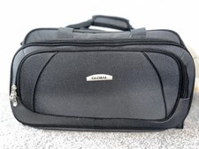 Black & Grey Luggage Bag Duffle Travel Gym Weekend Holdall