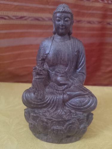 Beautiful wooden carved buddha - wooden,