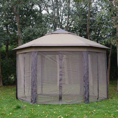 Metal frame mesh draped tier - metal,