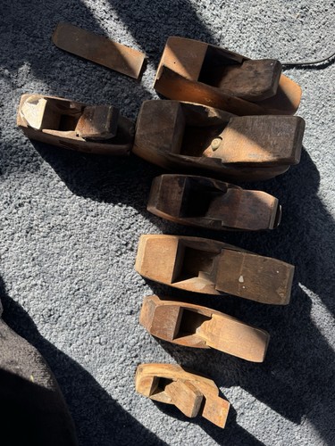 Set vintage wooden planes - of,
