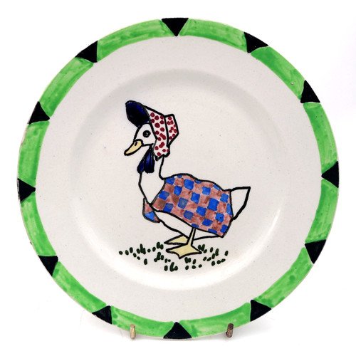Scottish art pottery plate - art,