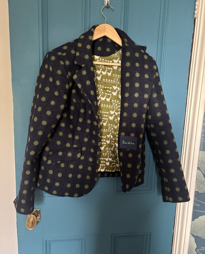 Boden navy green polka dot - boden,