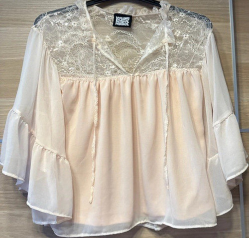 Reclaimed vintage cream - cream, peach
