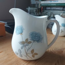 vintage Wedgewood Ice Rose Milk Jug creamer large