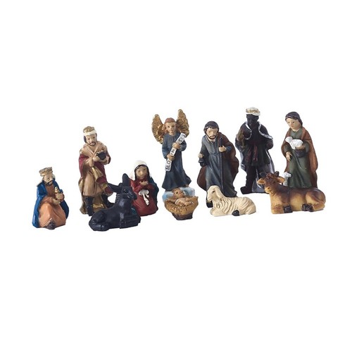 Resin nativity scene set - scene,