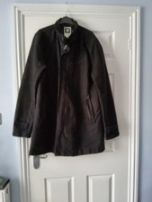 Mens G Star Raw Correct Black Mid Length Coat. Size XXL