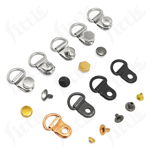 Metal rivet boot lace hooks - rivet,