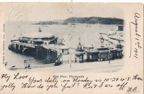 Vintage postcard hoe - (1901),
