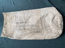 Original WW2  1st Northamptonshire Yeomanry B Sqn Soldiers White Kit Bag - 1943