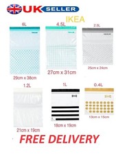 Resealable Food Bags Fridge Freezer Kitchen Istad Picnic Disposable Bag