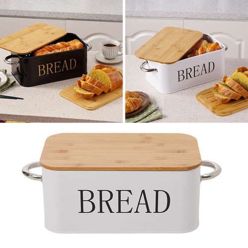 Bread bin metal storage - bin,