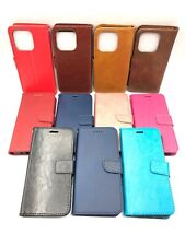 Leather Wallet Book Case For