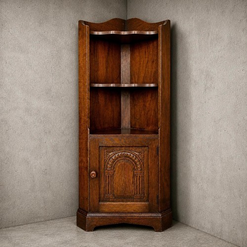 Arts crafts solid oak corner - arts,