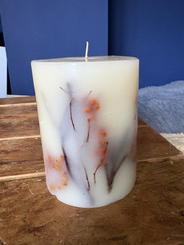 Large autumn candle - autumn,