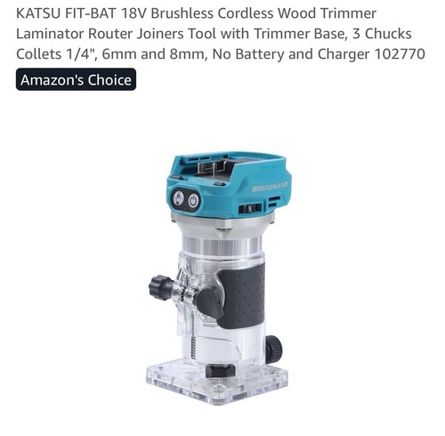 Katsu cordless trimmer router - cordless,