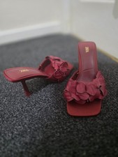Ladies Red Zara Heels Size 3