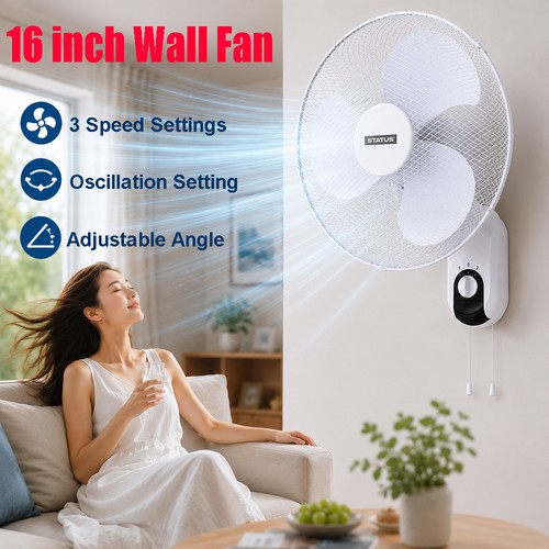 Wall mounted fan 3 speed - wall,