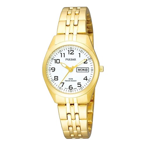 Pulsar ladies pvd plated day - ladies,