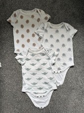 3 x Baby Gap Star Wars Vests - Chewie, Yoda & R2D2 - 6-12 Months