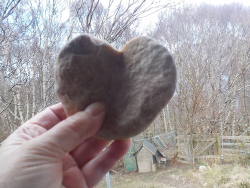 Schist heart shape naturally - schist,