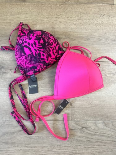 George triangle bikini tops - george,