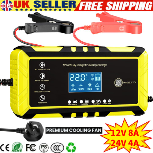 12v 24v car battery - battery, charger