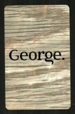 ASDA / GEORGE ( UK ) Wood Grain ( 2012 ) Textured Gift Card ( $0 )