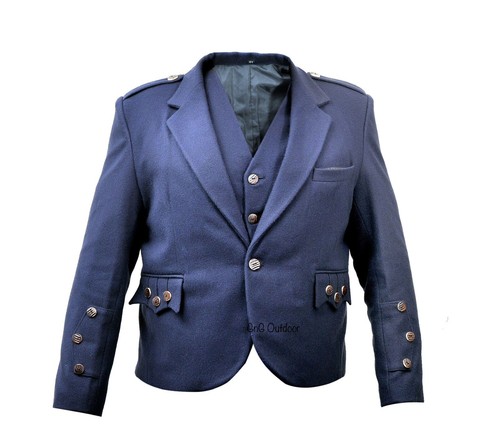 Men navy blue - blue, kilt